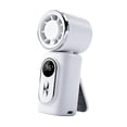 thumbnail image 3 of Ventilador portátil con clip, rotación ajustable, recargable, tamaño bolsillo, 5 velocidades, ideal para mujeres, hombres, conciertos, oficina y Blanco, 3 of 8