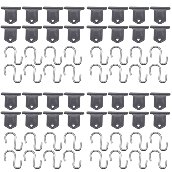 Peggybuy 8Pcs Camping Awning Hooks S-shaped RV Awning Hooks RV Caravan Camper Accessories