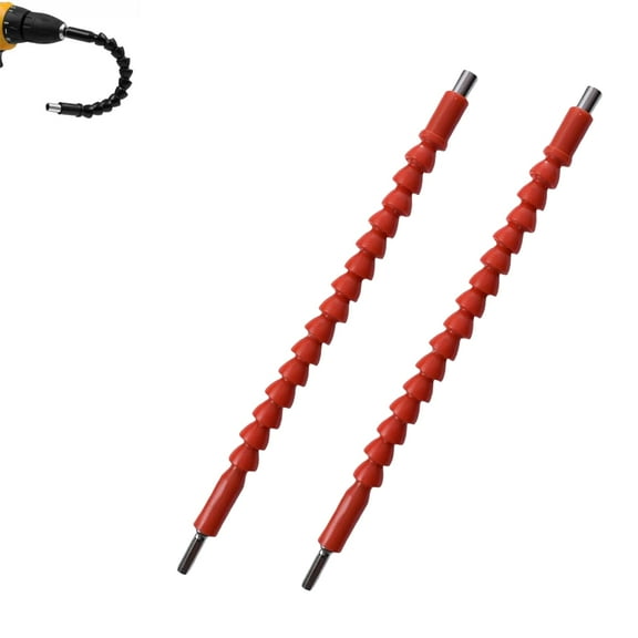 2pcs Superbit,Flexible Drill Bit Extension from any Angle,Super Bit Screwdriver Flexible Bends and Twists 360 degrees,Bendable Superbit Tool Shaft