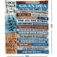 thumbnail image 2 of Grandpa Gifts, Birthday Gifts for Grandpa Blanket, Best Grandpa Gifts from Grandchildren,Great Grandpa Gift Ideas Grandpa Flannel Throw Bed Blanket, National Grandparents Day, 2 of 5