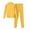 Yellow, variant on Annhoo Winter Turtleneck Outfits Long Sleeve Solid Color Comfortable Thermal Clothes Slim Fashion Underwear