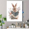 thumbnail image 4 of UXIEQU Cute Bunny Reading Book Canvas Wall Art Print 15.75x11.81 Inches, 4 of 8