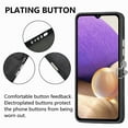 thumbnail image 4 of Compatible with Samsung Galaxy A53 5G Card Slot Back Case, 360 Degree Rotatable Ring Stand Plating Button PU Leather Support Magnetic Car Mount Phone Case Cover for Samsung Galaxy A53 5G, Black, 4 of 13