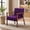 Purple, variant on Gewnee 25.39" Accent Armchair, Velvet Upholstered Wood Frame Chair with Foam Seat for Living Room, Purple