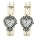 thumbnail image 5 of 2 piezas de pulsera de perlas de cristal para mujer, reloj de pulsera analógico de cuarzo, relojes elegantes para fiesta, graduación, ocasiones especiales, 5 of 6