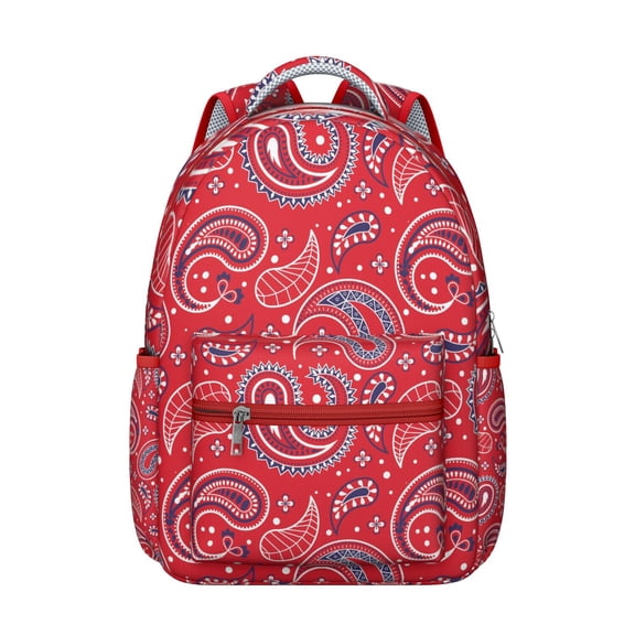 Exotic Paisley Artwork Backpack - Waterproof & Versatile for College Students