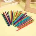 thumbnail image 3 of Miangastore 50pcs Colorful Round Wooden Sticks DIY Wood Stick for Crafting Projects Ice Cream Making, 3 of 8