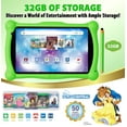 thumbnail image 5 of Contixo 7" Kids Tablet Bundle, Epic & Lingokids Apps, Educational Android Tablet for Ages 3-12, 32GB, STEM Learning, Parental Controls, with Smart Watch - Green, 5 of 9