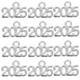 thumbnail image 4 of 50 piezas de dijes DIY de aleación vintage, suministros de joyería, dijes de números 2025, collares, pulseras, colgantes, accesorios artesanales para decoraciones de graduación y Año Nuevo, 4 of 7
