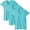 Caribbean, variant on Aquaguard Women's Fine Jersey V-neck Longer Length T-shirt - 3 Pack