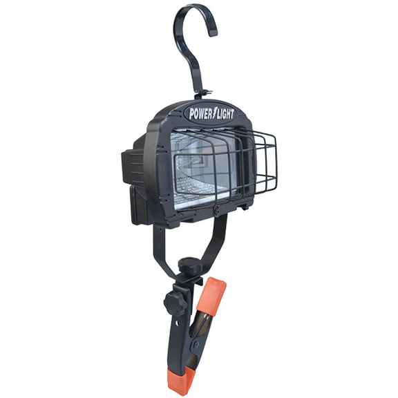 Halogen Clamp Lamp w/ 250 W Bulb, 5' Cord, Orange (12 Units)