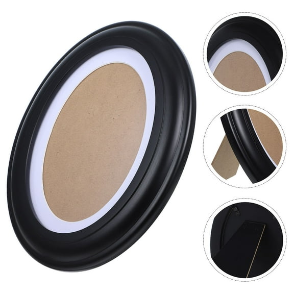 Amosfun Wooden Oval Picture Frames for Bedroom Modern Style Decoration 1Pack