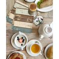 thumbnail image 4 of Farmhouse Teal Brown Kitchen Dish Towels for Drying Dishes Set of 4, Country Ombre Wooden Waffle Weave Microfiber Hand Tea Bathroom Towels Quick Dry & Absorbent Towel 15.7x23.6, 4 of 7
