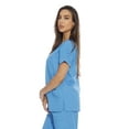 thumbnail image 2 of Just Love Solid Scrub Top for Women with Pockets and V-Neck - Comfortable and Professional Medical Uniform (Malibu Blue, Small), 2 of 3