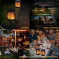 thumbnail image 4 of Solar Lanterns,Outdoor Flickering Rustic Antique Decorative Lanterns,Hanging Solar Powered LED Lights for Garden Deck Patio Porch, 4 of 9