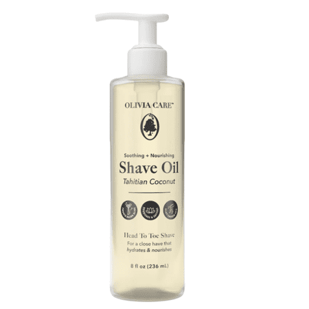 Tahitian Coconut Shave Oil – Moisturizing Pre-Shave & Shaving Oil for Smooth, Hydrated Skin, Legs, Body & Bikini Area, 8 fl oz