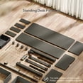 thumbnail image 6 of INNOVAR 55" Adjustable Standing Desk with 2 Storage Drawers, Height Adjust Mobile Stand up and Down Desk,Electric Sit-Stand Large Work Desk with 4 Wheels Rising Computer Table for Office Home,Black, 6 of 13