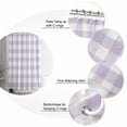 thumbnail image 6 of Plaid Purple Rural Style, Waterproof Fabric Shower Curtain, Rural Abstract Geometric Lattice Shower Curtain for Bathroom Curtains Bathtubs Hotel Washable Shower Curtains with 12 Hooks Standard 72x72, 6 of 6