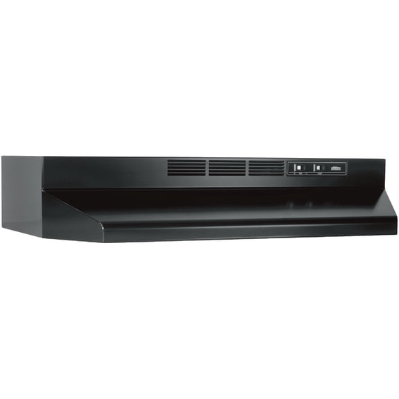 Broan-NuTone Under-Cabinet Range Hood 413023 - Ductless, Lighted - 30 Inch, Black
