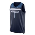 thumbnail image 2 of Men Women Unisex Basketball Jersey EDWARDS 5# 1# REID 11# TOWNS 32# Adult Youth Basketball Tops T-shirt, 2 of 4