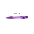 thumbnail image 2 of Uxcell 35mm Dart Shafts, Medium 2BA Thread Aluminum Dart Stems - 9 Pack (Purple), 2 of 5