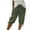 Green, variant on Womens Shorts Elastic High Waist Bottom Drawstring Shorts Summer Casual Solid Color Shorts