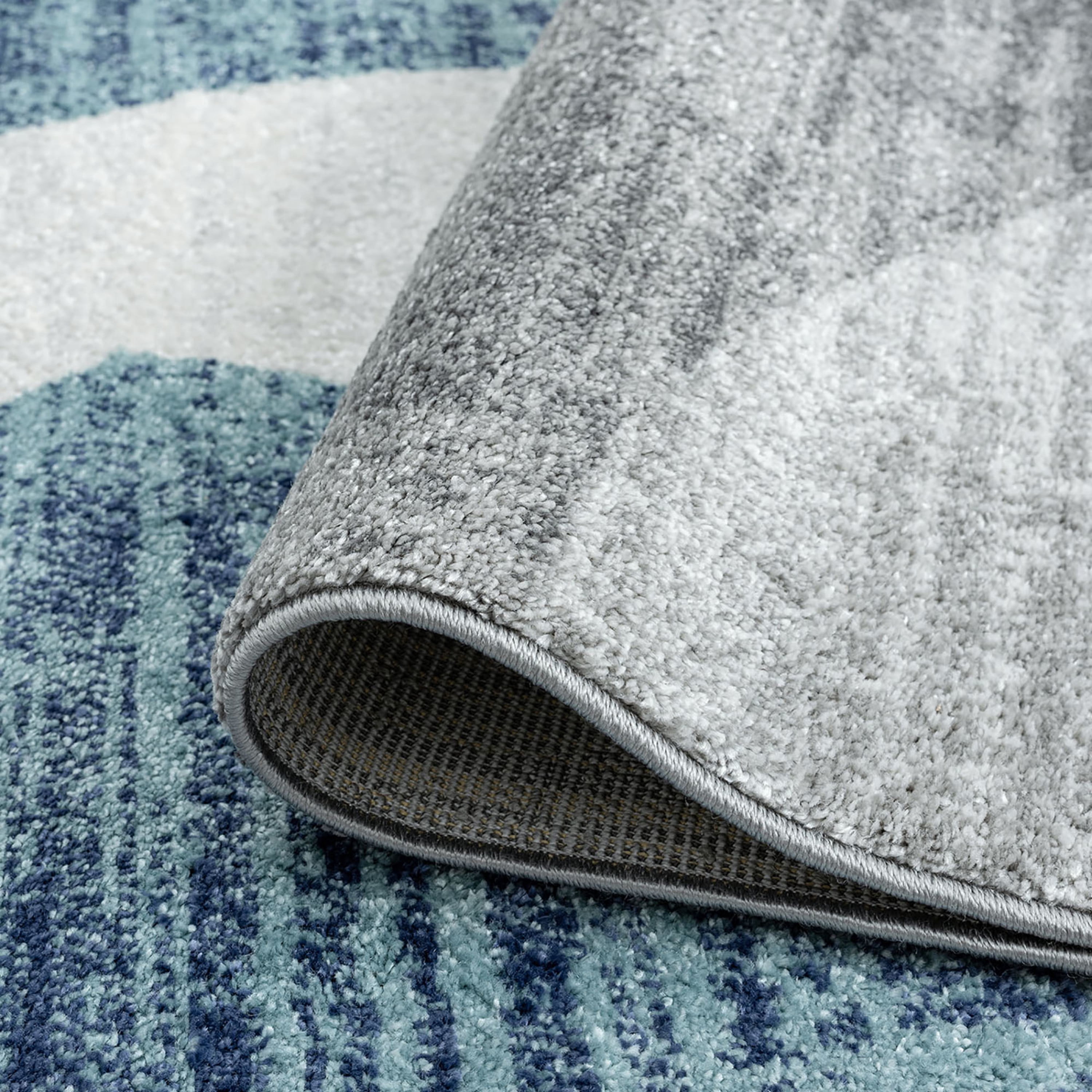 Contemporary 2x3 Area Rug (2' x 3') Abstract Dark Gray, Dark Gray Indoor Scatter Easy to Clean