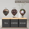 thumbnail image 4 of YISITIAN 3 Pcs Tea Coffee Sugar Canisters,Coffee Canister Set with Bamboo Lids,Large Capacity Tea Sugar Coffee Container Set,Sealed Tea Sugar Coffee Jar Set,Space Saving Coffee Canister CJ919-12176, 4 of 7