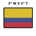 thumbnail image 2 of Colombia Flag Embroidered Iron-on Patch, 2 of 2