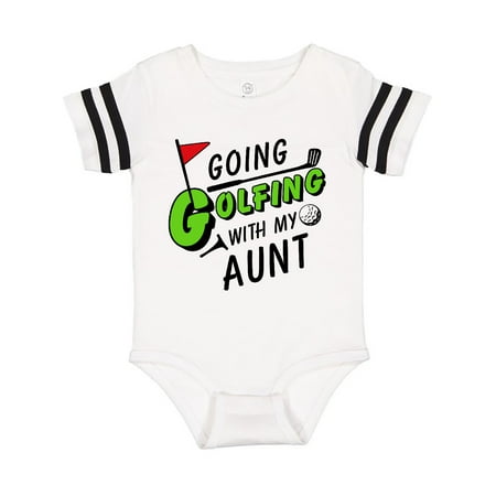 

Inktastic Going Golfing with my Aunt- kids golf Gift Baby Boy or Baby Girl Bodysuit