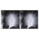thumbnail image 4 of Toystoory 50 Uds ala de vacaciones decoración de plumas colgante de pared árbol de Navidad adorno para el hogar Blanco 2piezas, 4 of 6