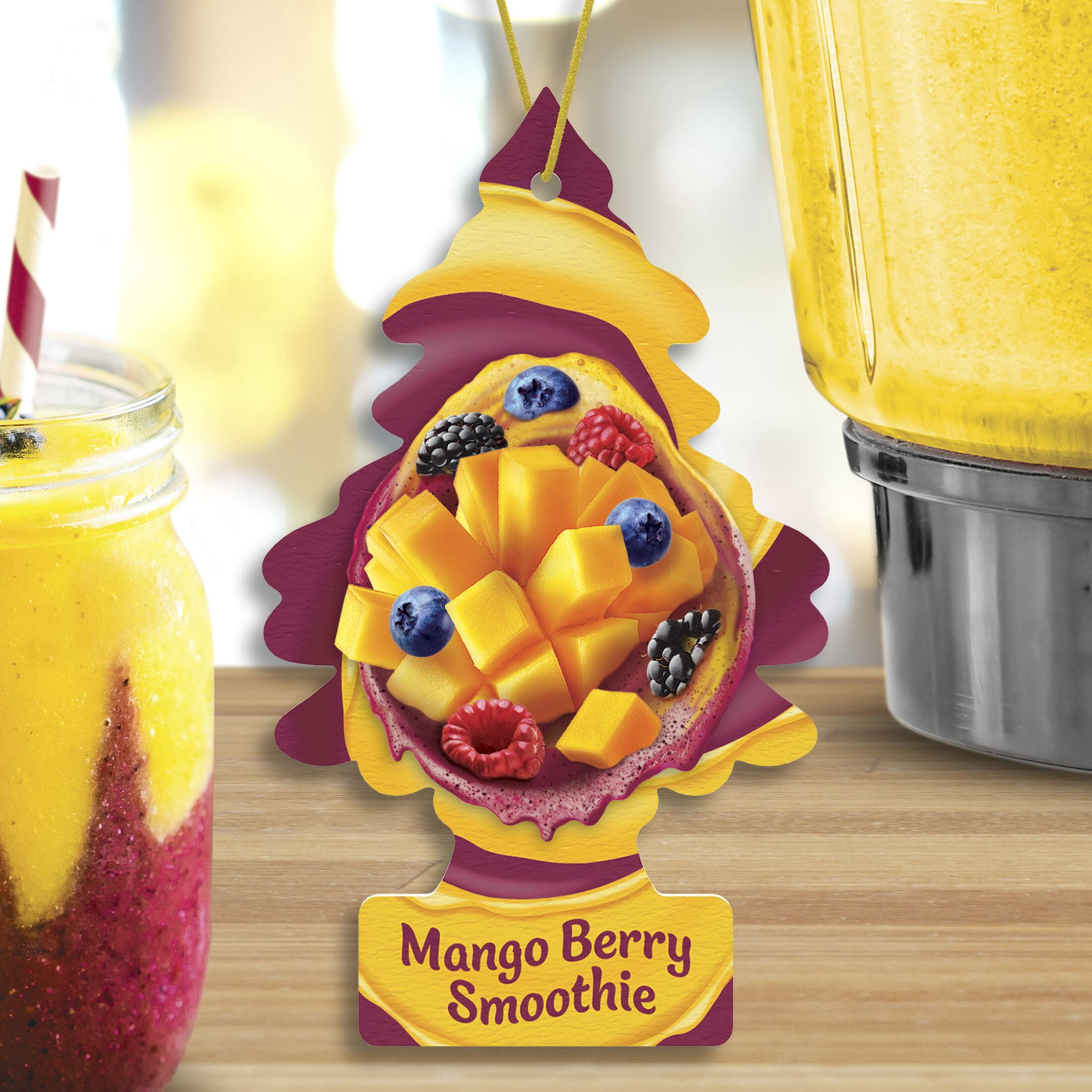 Little Trees Air Freshener Mango Berry Smoothie Fragrance 3-Pack