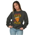 thumbnail image 4 of Will Trade Sister for Pizza Joke Sweatshirt for Men or Women Brisco Brands S, 4 of 6