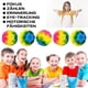 thumbnail image 3 of 3pcs Moon Ball, Rainbow Moon Ball, 7cm Bounce Ball, Small Water Ball, Bath Beach Toy Space Theme Bouncy Balls For Kids Gift n, 3 of 5