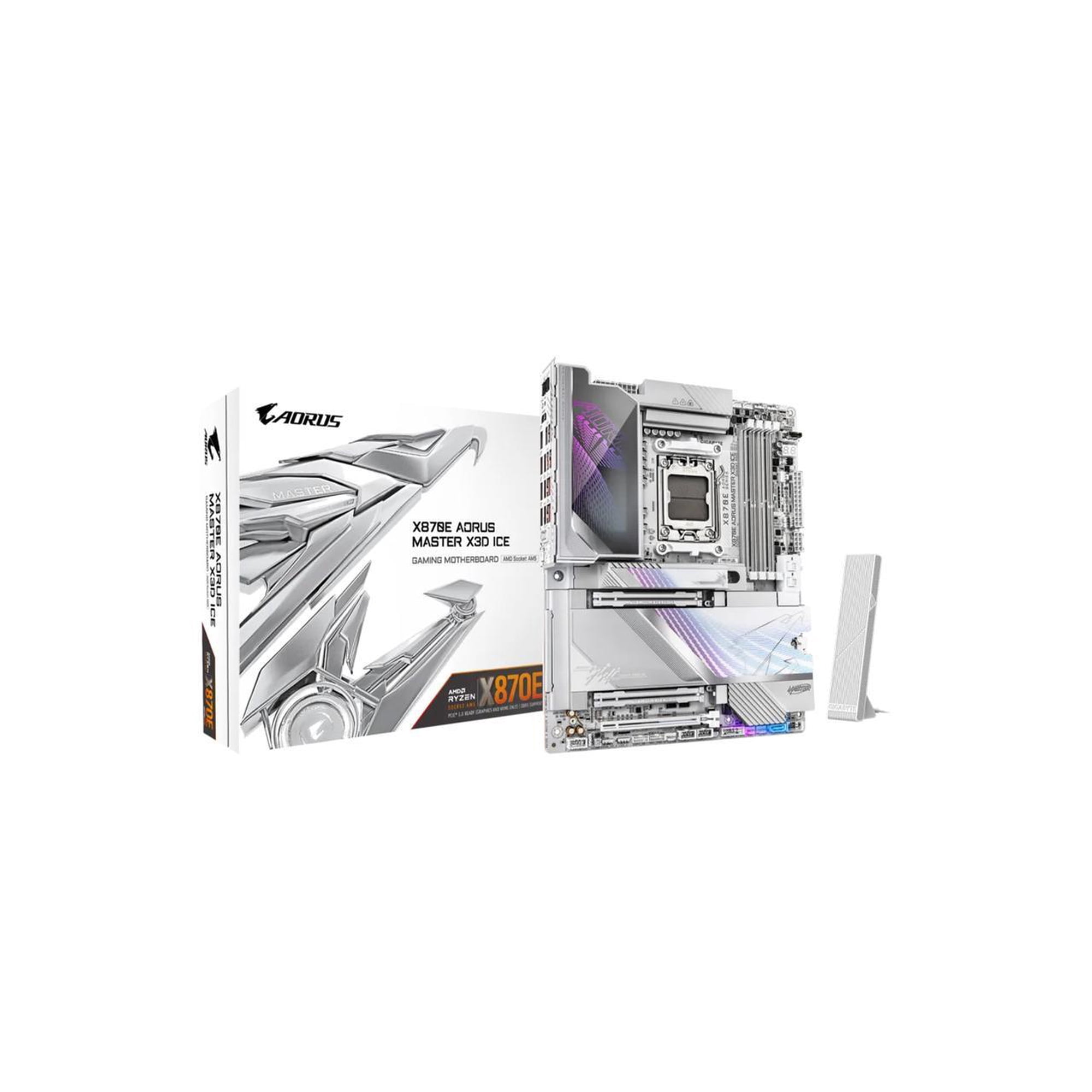 GIGABYTE X870E AORUS MASTER X3D ICE AM5 AMD X870E ATX Motherboard