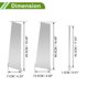 thumbnail image 4 of Moldura de Ventana del Pilar de la Puerta Unique Bargains para Chevy Suburban 2021-2023 Tono Plateado Sticker Antirrayones para Cubrir los Postes del Pilar 6 Pcs, 4 of 7