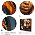 thumbnail image 3 of Designart "Mother and Child Bond in Orange African Scene III" People Framed Wall Art Decor - Global Orange African Art Bedroom Framed Canvas Wall Art, 3 of 6