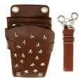 thumbnail image 1 of HILABEE Travel Pro Barber Shear Scissors Holder Pouch Hairdresser Tool Pouch - Brown, 1 of 9