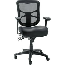Alera Elusion Series Mesh Mid-Back Multifunction Chair, 17.7" to 21.4" Seat Height, Black