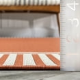 thumbnail image 4 of nuLOOM Asha Simple Border Indoor/Outdoor Area Rug, 6' 7" x 9', Orange, 4 of 9