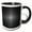 Black/White, variant on 3drose, Illuminant Polka Dot Pattern - Black and White Halftone Design, 11oz Magic Transforming Mug