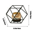 thumbnail image 3 of IPEWLEX Vintage Iron Geometric Candle Holders,European Holiday Home Ornament for Cozy Ambience, 3 of 6