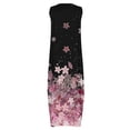 thumbnail image 4 of Lindreshi Summer Dresses for Women 2024 Women Casual Loose Printed Tank Dress Beach V-neck Pocket Sundress Sleeveless Dresses, 4 of 5