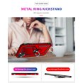 thumbnail image 6 of CASEFIV iPhone 15 Plus Case,Rugged Military Grade Anti-Fall Shockproof Heavy Duty Protective Phone Case with Kickstand Magnetic Ring Stand Full Body Case for Boys Mens,Red, 6 of 6