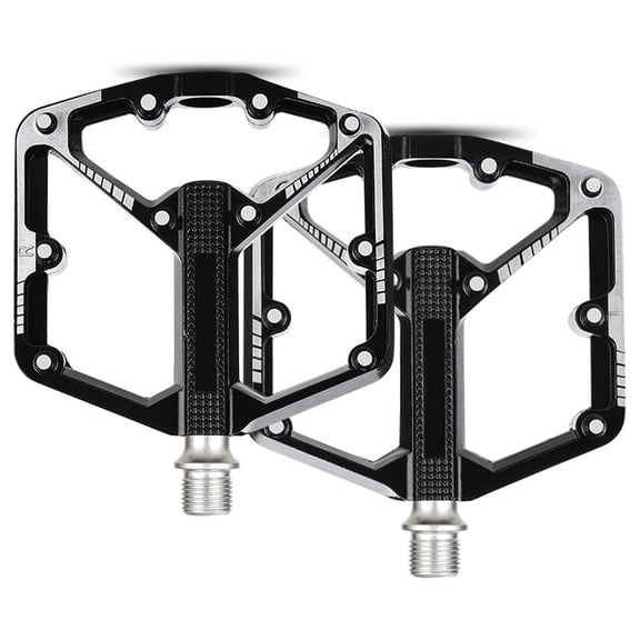 Mountain Bike Pedals MTB Pedals Flat, Adult Bicycle Road Bike Large Platform Nylon Non-Slip Pedal for Gravel Bike/Hybrid Bike 9/16"