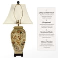 thumbnail image 4 of Oriental Furniture 25" Autumn Birds and Flowers Vase Lamp, 4 of 6