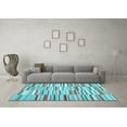 thumbnail image 3 of Ahgly Company Indoor Rectangle Southwestern Light Blue Country Area Rugs, 6' x 9', 3 of 4