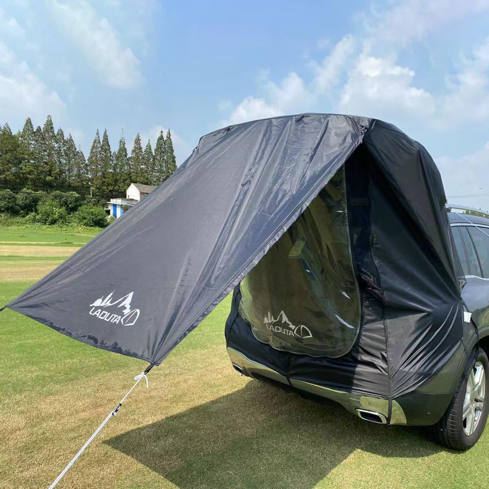 Beloving Portable Sun Awning Awning Rear Protection Awning Rain Canopy Black Black 170x140x110cm