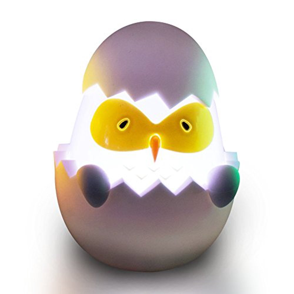 Eggies Fun Light Up Bath Toys For Toddlers, Kids & Babies (Owl