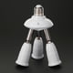 thumbnail image 1 of Encendiendo Lámpara Divisor ajustable E27 Adaptador de base de de 3 cabezales PortaLED, 1 of 9
